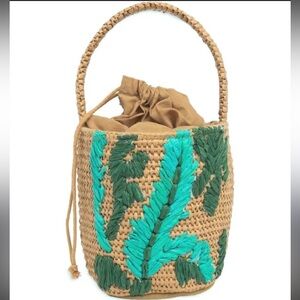 Twig & Arrow Round Straw bag